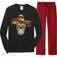 Cinco De Mayo Fiesta Skull Long Sleeve Pajama Set thumb 0