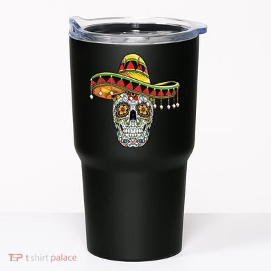 Cinco De Mayo Fiesta Skull Tumbler