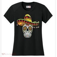 Cinco De Mayo Fiesta Skull Women's Cooling Performance Crew T-Shirt thumb 0