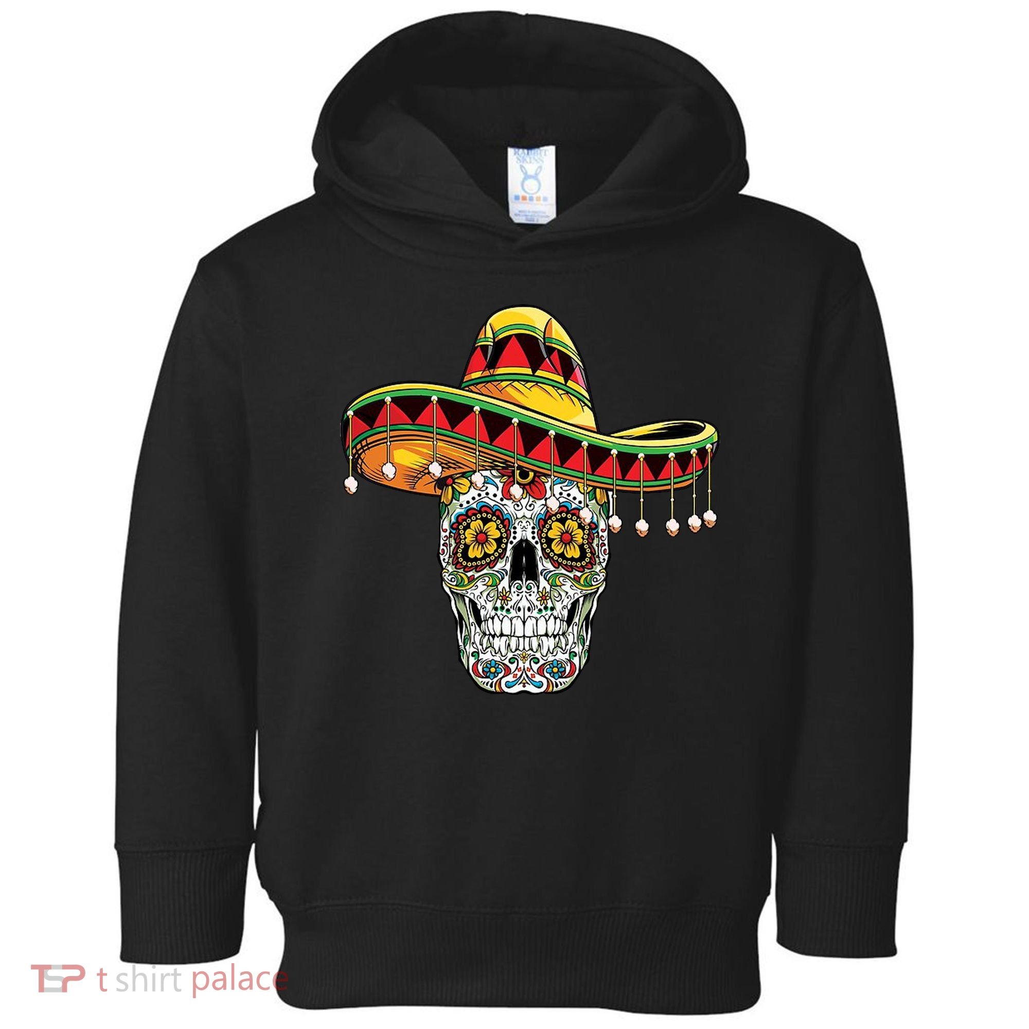 Cinco De Mayo Fiesta Skull Toddler Hoodie