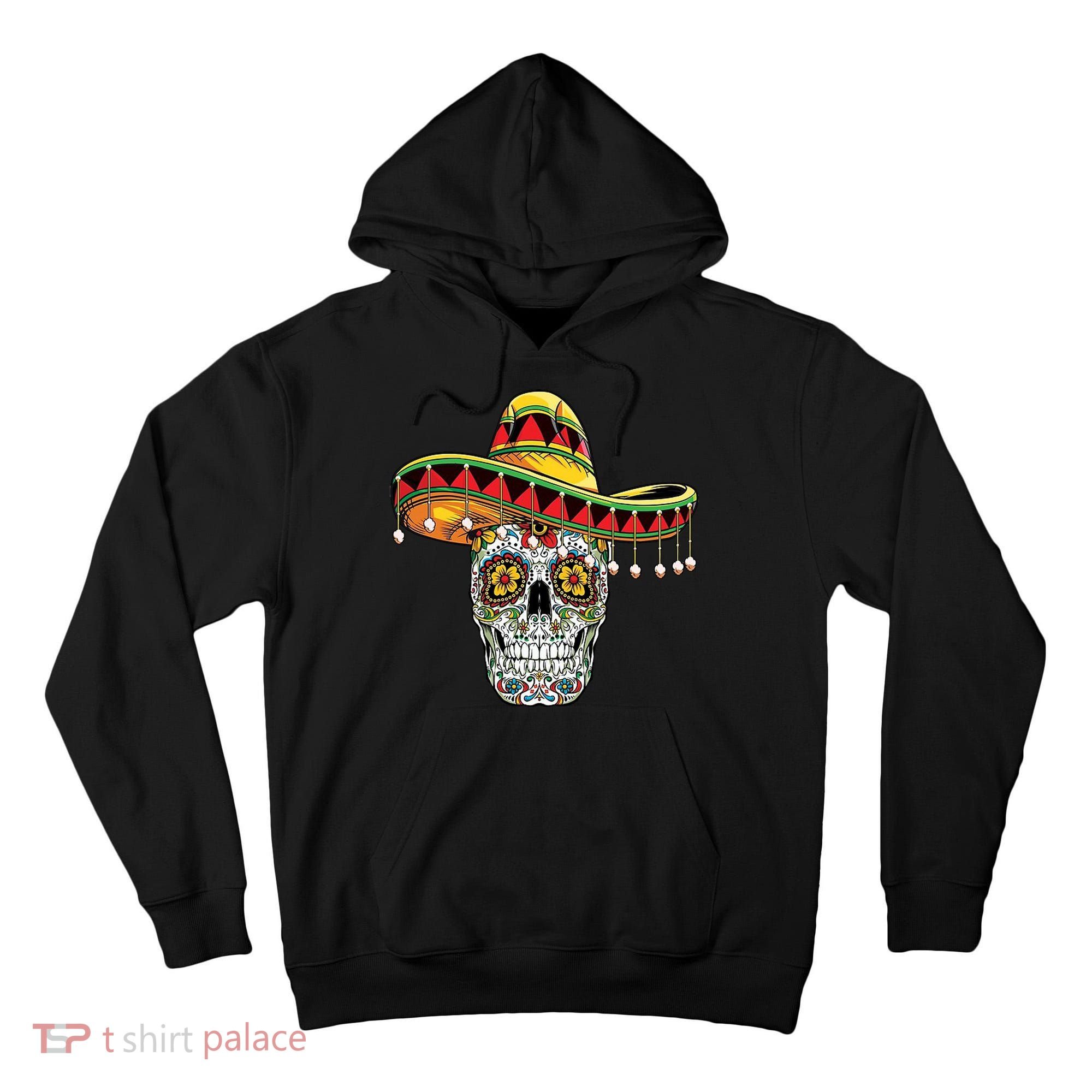 Cinco De Mayo Fiesta Skull Tall Hoodie