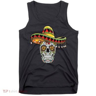 Cinco De Mayo Fiesta Skull Tank Top