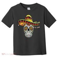 Cinco De Mayo Fiesta Skull Toddler T-Shirt thumb 0