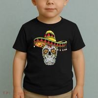 Cinco De Mayo Fiesta Skull Toddler T-Shirt thumb 2
