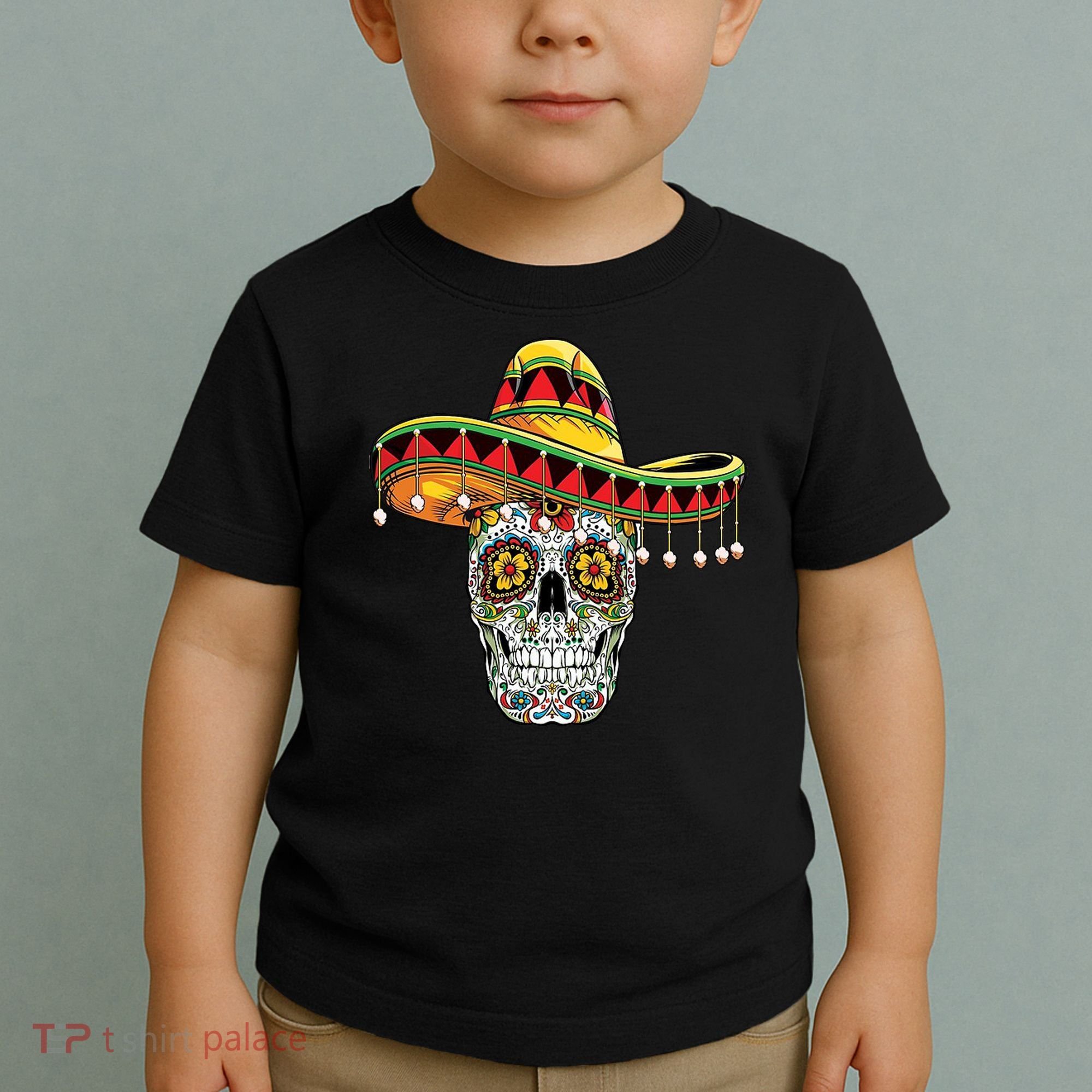 Cinco De Mayo Fiesta Skull Toddler T-Shirt