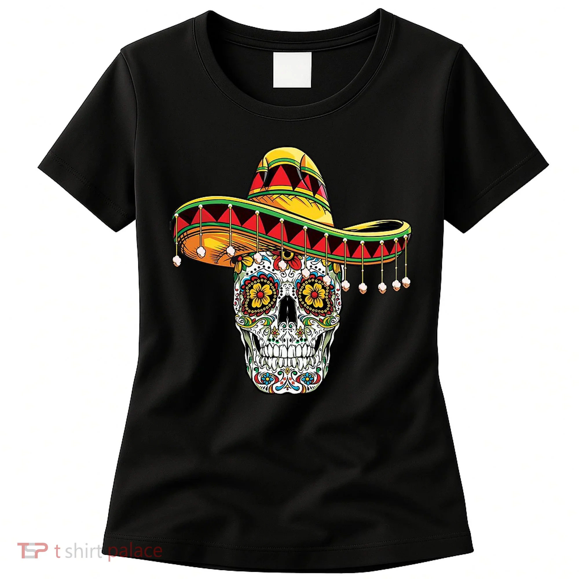 Cinco De Mayo Fiesta Skull Women's T-Shirt