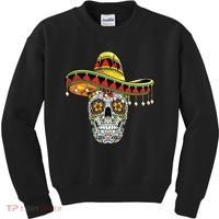Cinco De Mayo Fiesta Skull Kids Sweatshirt thumb 0