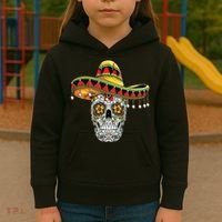 Cinco De Mayo Fiesta Skull Kids Hoodie thumb 3