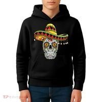 Cinco De Mayo Fiesta Skull Kids Hoodie thumb 4