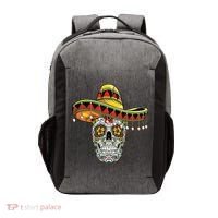 Cinco De Mayo Fiesta Skull Vector Backpack thumb 0