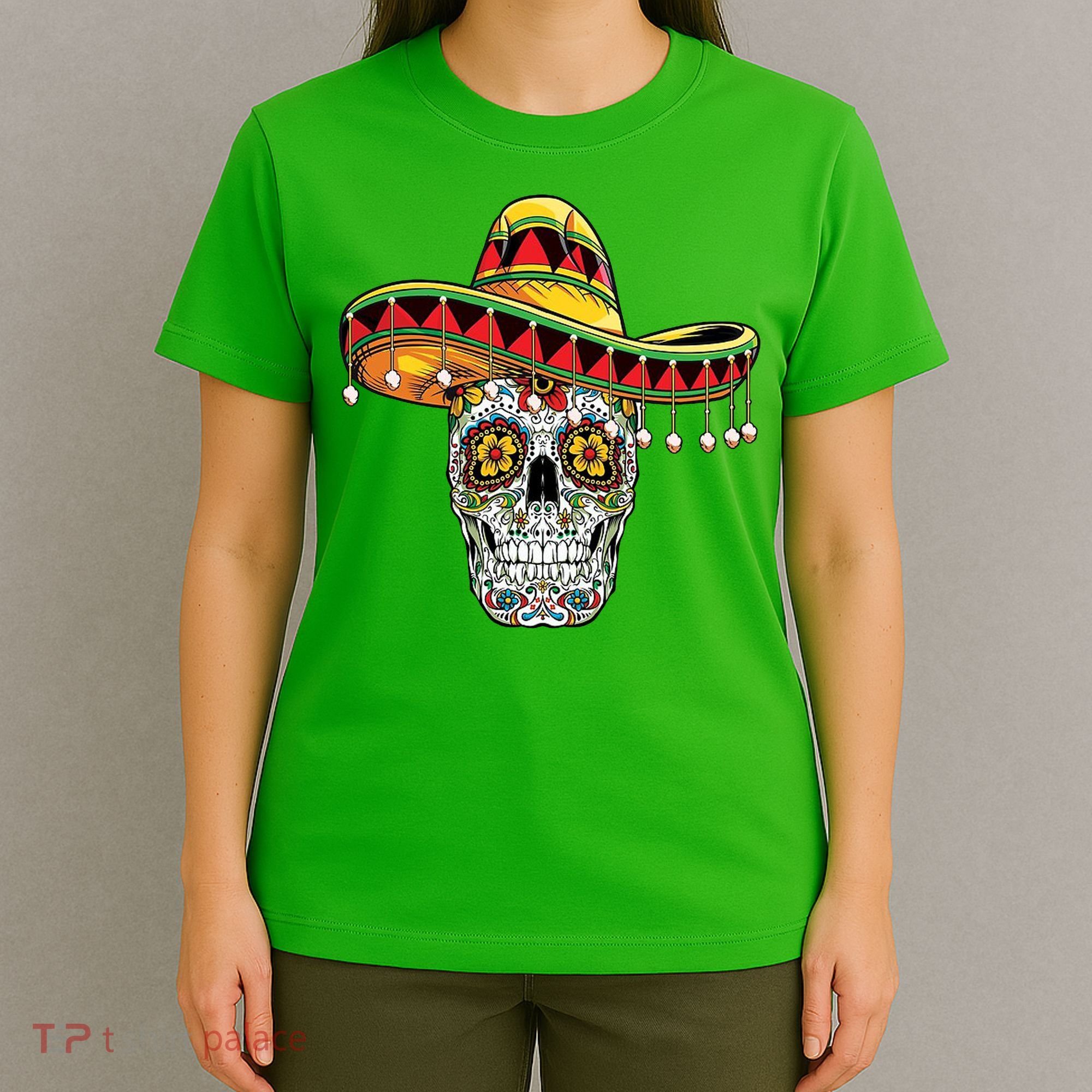 Cinco De Mayo Fiesta Skull T-Shirt