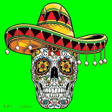 Cinco De Mayo Fiesta Skull Tie Dye Hoodie