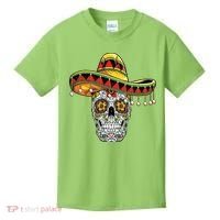 Cinco De Mayo Fiesta Skull Kids T-Shirt thumb 0