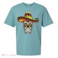 Cinco De Mayo Fiesta Skull Sueded Cloud Jersey T-Shirt thumb 0