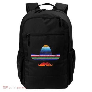 Cinco De Mayo Serape Blanket Inspired Sombrero Mustache Backpack