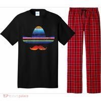 Cinco De Mayo Serape Blanket Inspired Sombrero Mustache Pajama Set thumb 0