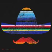 Cinco De Mayo Serape Blanket Inspired Sombrero Mustache Pajama Set thumb 2