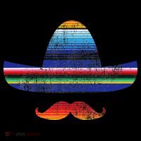 Cinco De Mayo Serape Blanket Inspired Sombrero Mustache Toddler Hoodie thumb 2