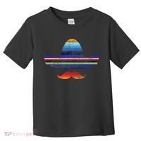 Cinco De Mayo Serape Blanket Inspired Sombrero Mustache Toddler T-Shirt thumb 0