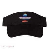 Cinco De Mayo Serape Blanket Inspired Sombrero Mustache Visor thumb 0