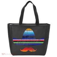 Cinco De Mayo Serape Blanket Inspired Sombrero Mustache Tote Bag thumb 0
