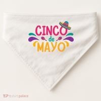Cinco De Mayo Fiesta Mexican Party USA-Made Doggie Bandana thumb 0