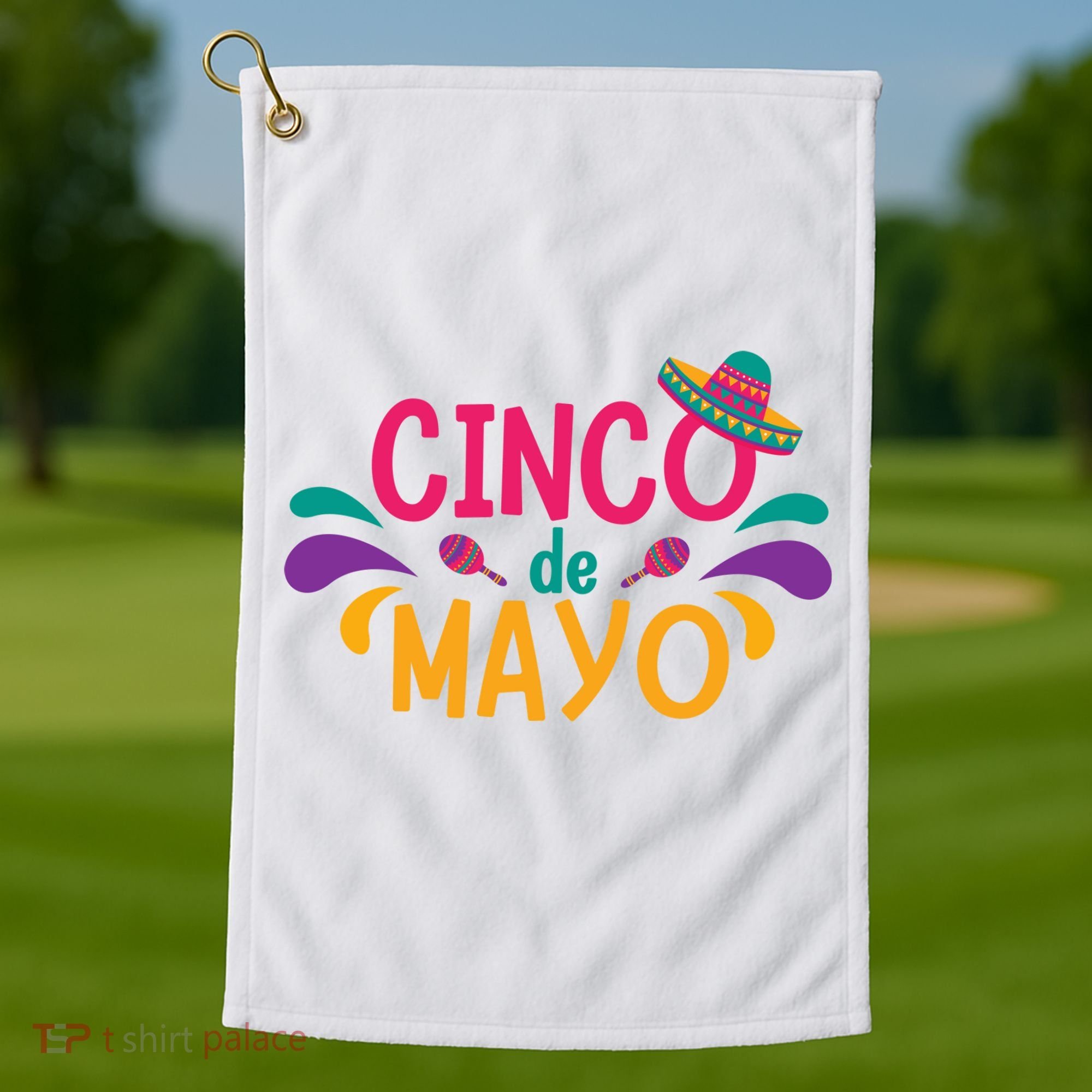 Cinco De Mayo Fiesta Mexican Party Golf Towel