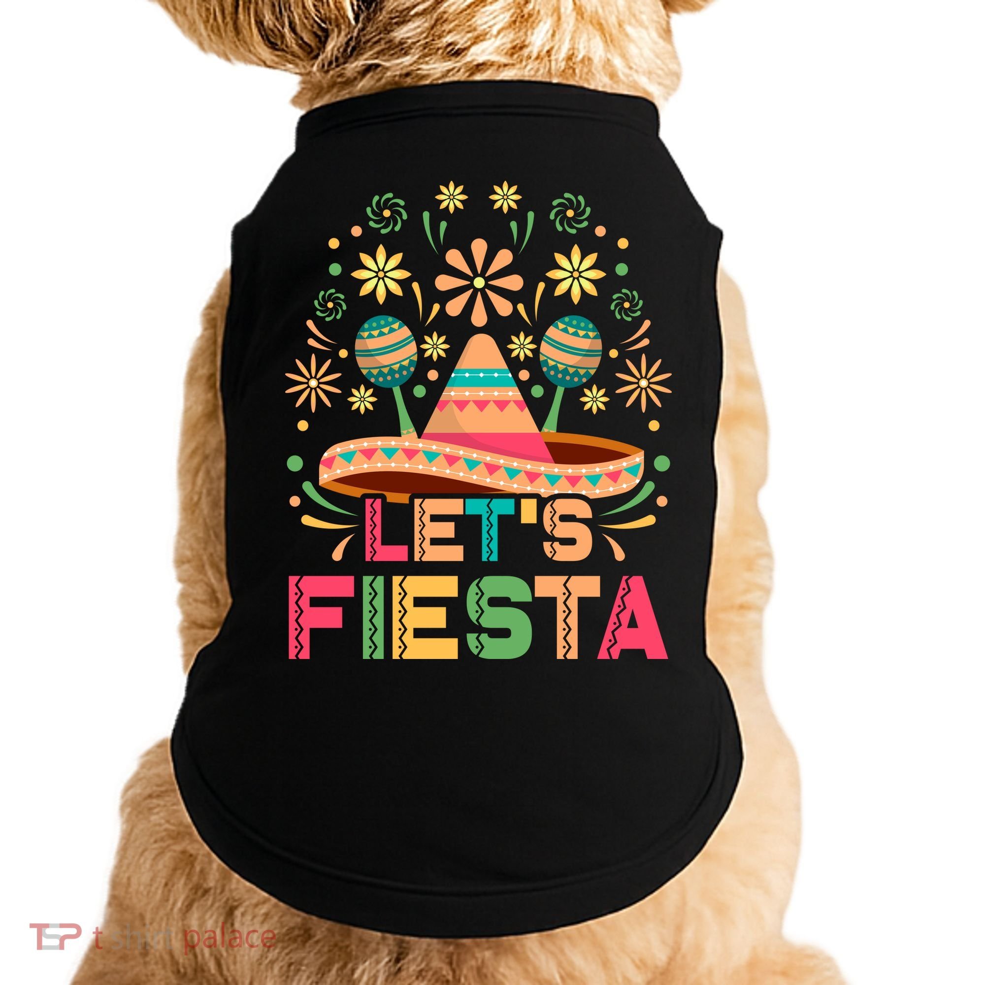 Cinco De Mayo Let's Fiesta Doggie Tank