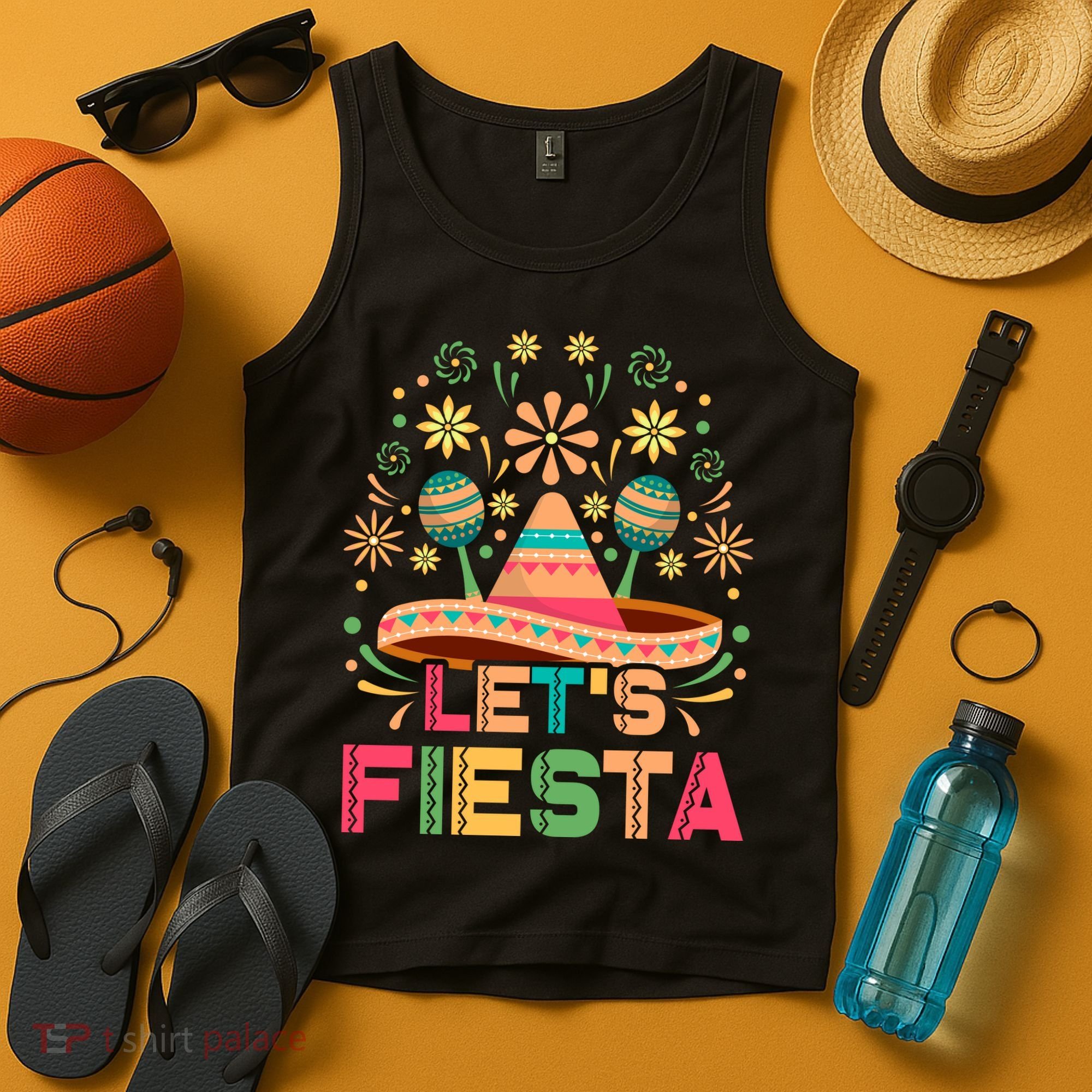 Cinco De Mayo Let's Fiesta Tank Top