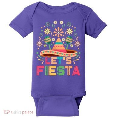 Cinco De Mayo Let's Fiesta Baby Bodysuit