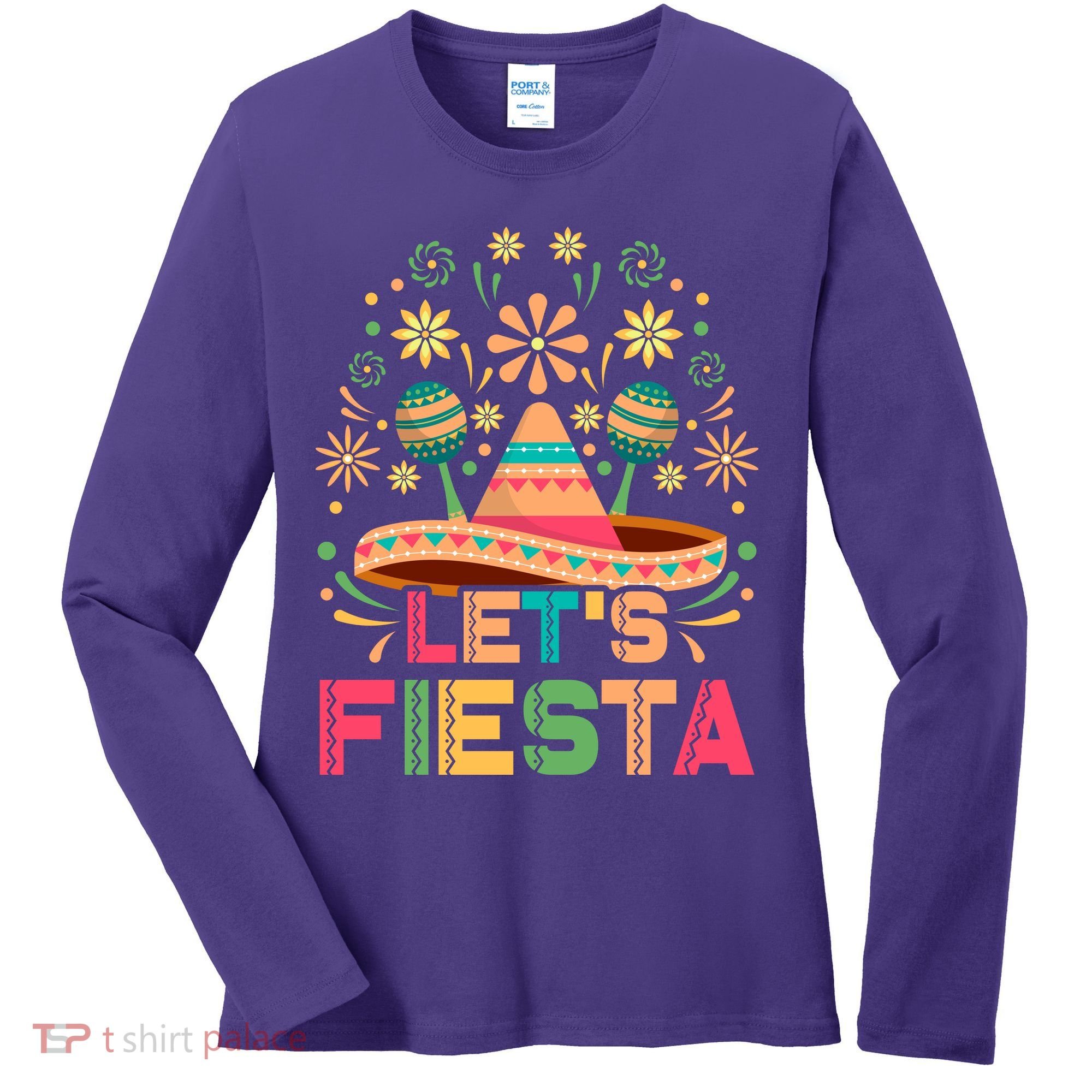 Cinco De Mayo Let's Fiesta Women's Long Sleeve Shirt