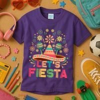 Cinco De Mayo Let's Fiesta Kids T-Shirt thumb 3