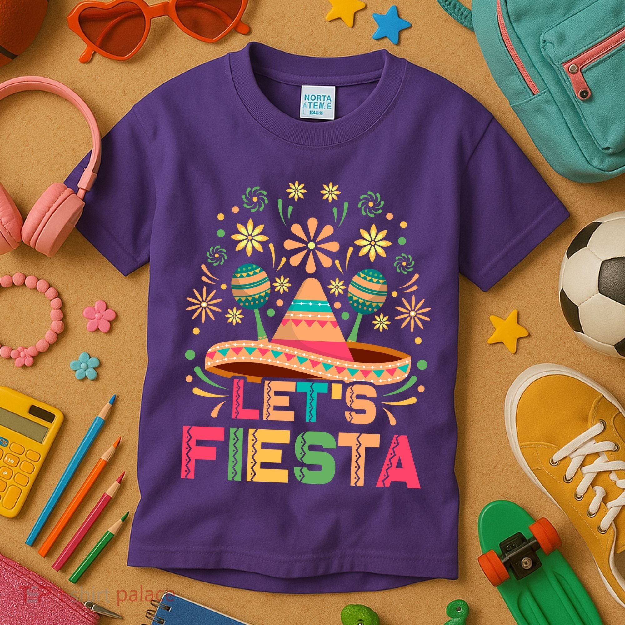 Cinco De Mayo Let's Fiesta Kids T-Shirt
