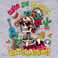 Cinco De Mayo Funny Mexican Party Cinco De Drinko Women's Racerback Cropped Tank thumb 2