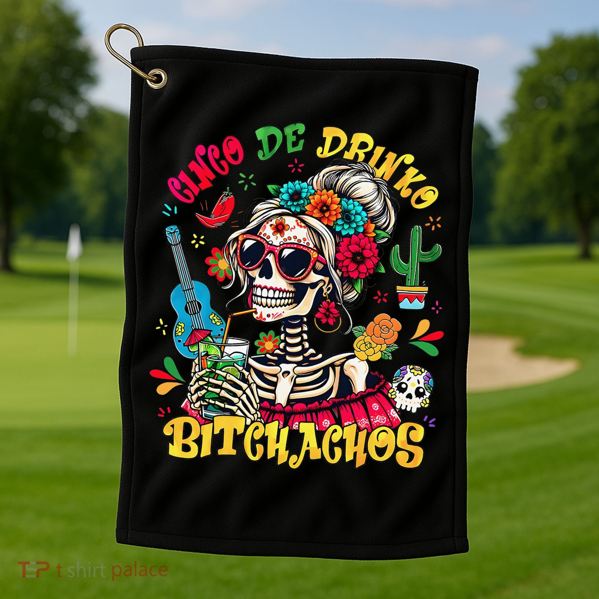 Cinco De Mayo Funny Mexican Party Cinco De Drinko Golf Towel