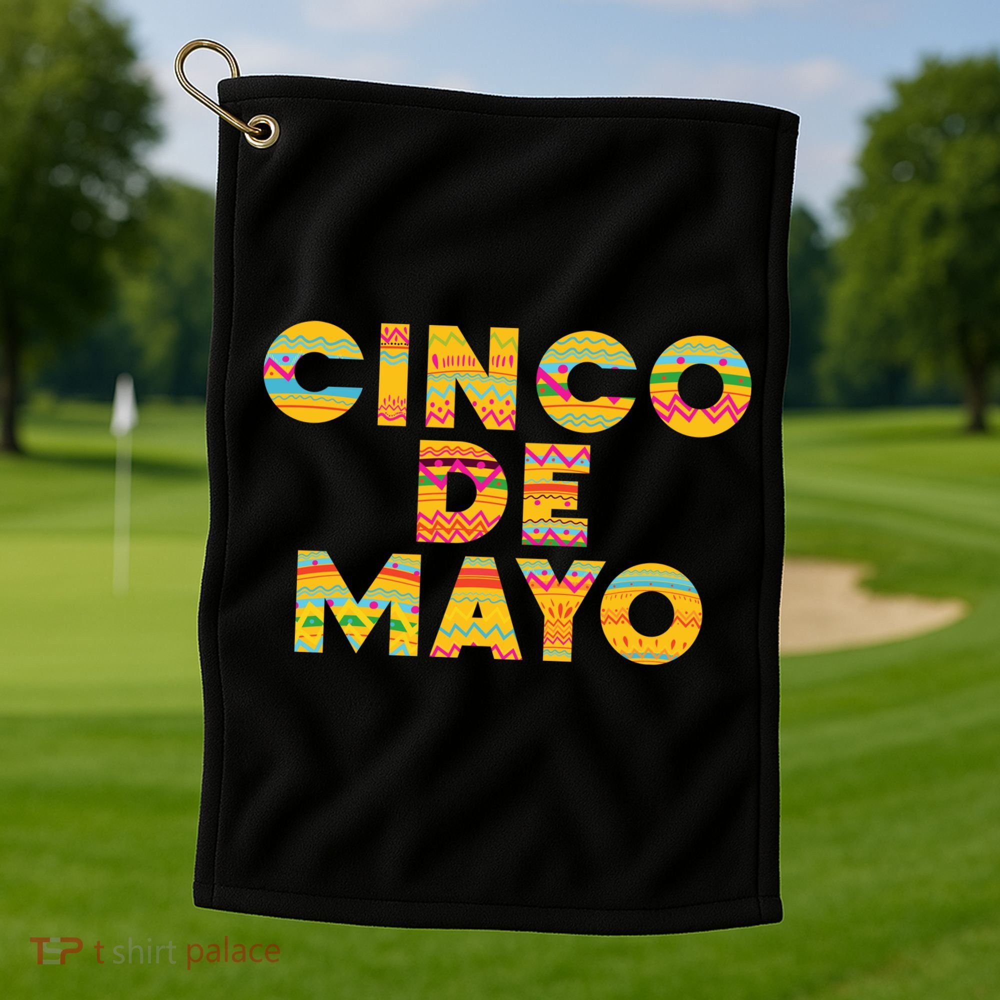 Cinco De Mayo Fiesta Holiday Golf Towel