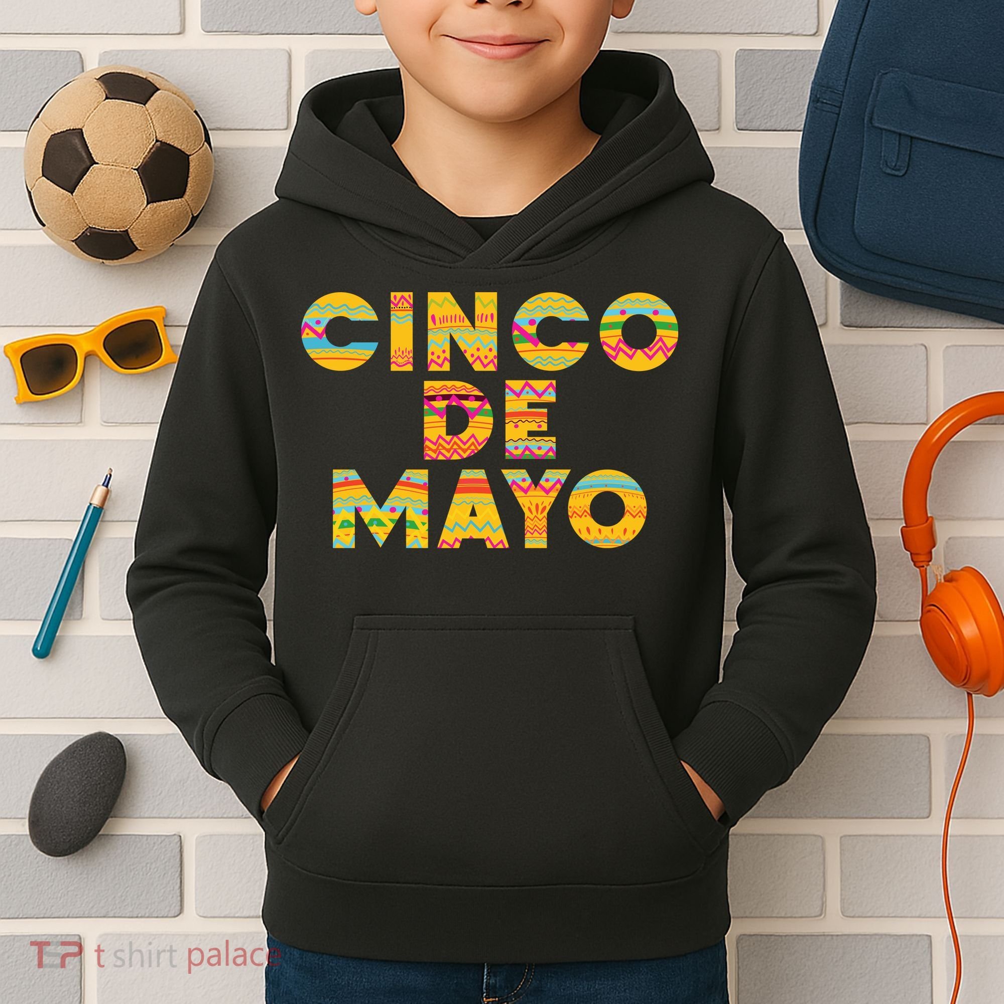 Cinco De Mayo Fiesta Holiday Kids Hoodie