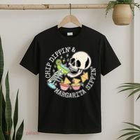 Chippin Dippin Margarita Sippin Skull T-Shirt thumb 2
