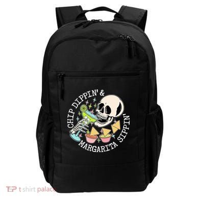 Chippin Dippin Margarita Sippin Skull Backpack