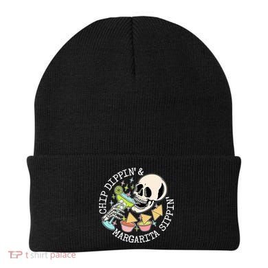 Chippin Dippin Margarita Sippin Skull Beanie
