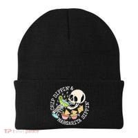 Chippin Dippin Margarita Sippin Skull Beanie thumb 0
