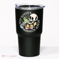 Chippin Dippin Margarita Sippin Skull Tumbler thumb 0
