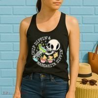 Chippin Dippin Margarita Sippin Skull Women's Tank Top thumb 2