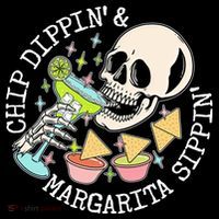 Chippin Dippin Margarita Sippin Skull Toddler Hoodie thumb 2