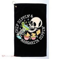 Chippin Dippin Margarita Sippin Skull Golf Towel thumb 0