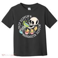 Chippin Dippin Margarita Sippin Skull Toddler T-Shirt thumb 0
