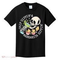 Chippin Dippin Margarita Sippin Skull Kids T-Shirt thumb 0