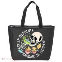 Chippin Dippin Margarita Sippin Skull Tote Bag thumb 0