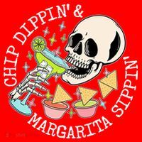 Chippin Dippin Margarita Sippin Skull Santa Hat thumb 1