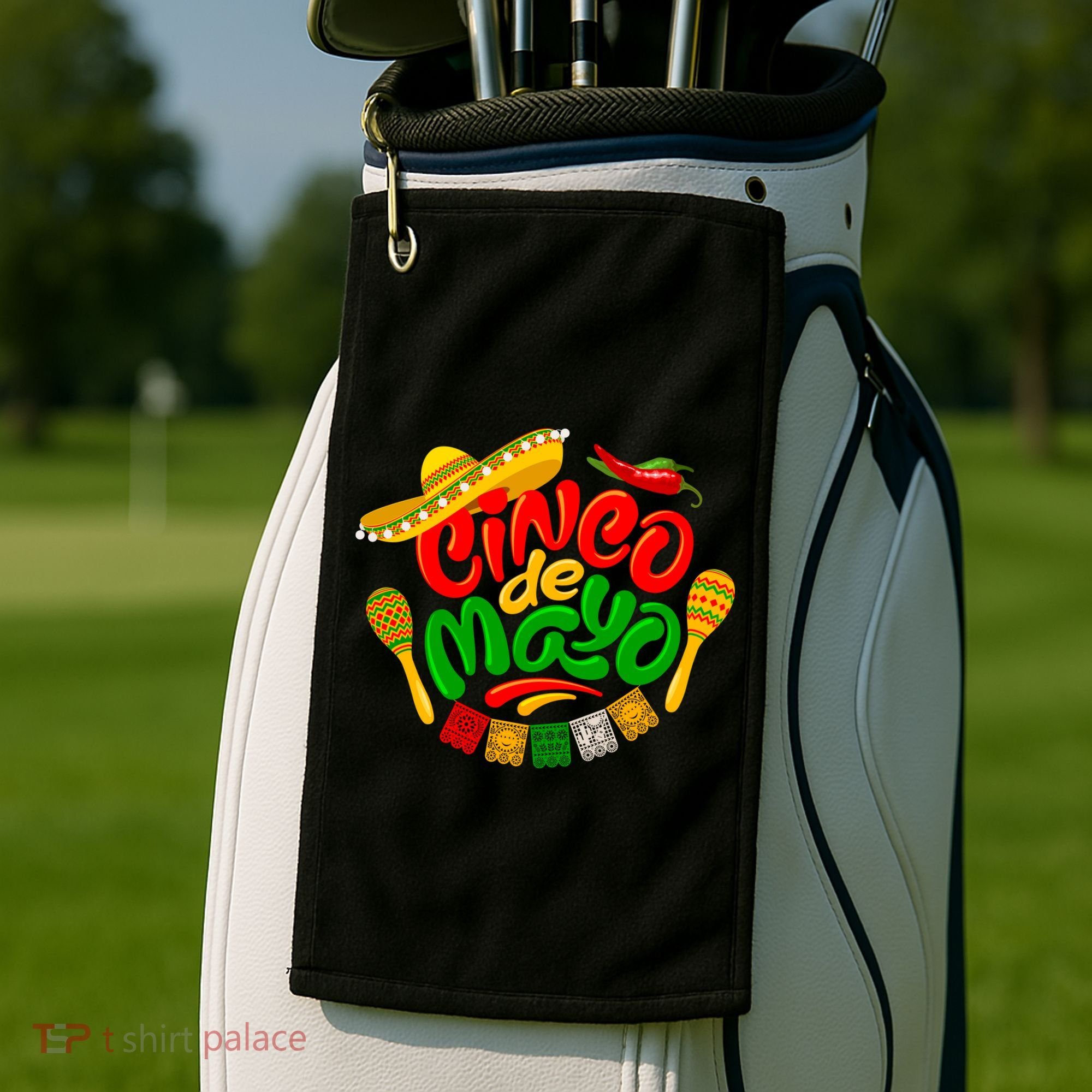 Cinco De Mayo Celebration Fiesta Golf Towel